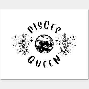 Pisces Queen Posters and Art